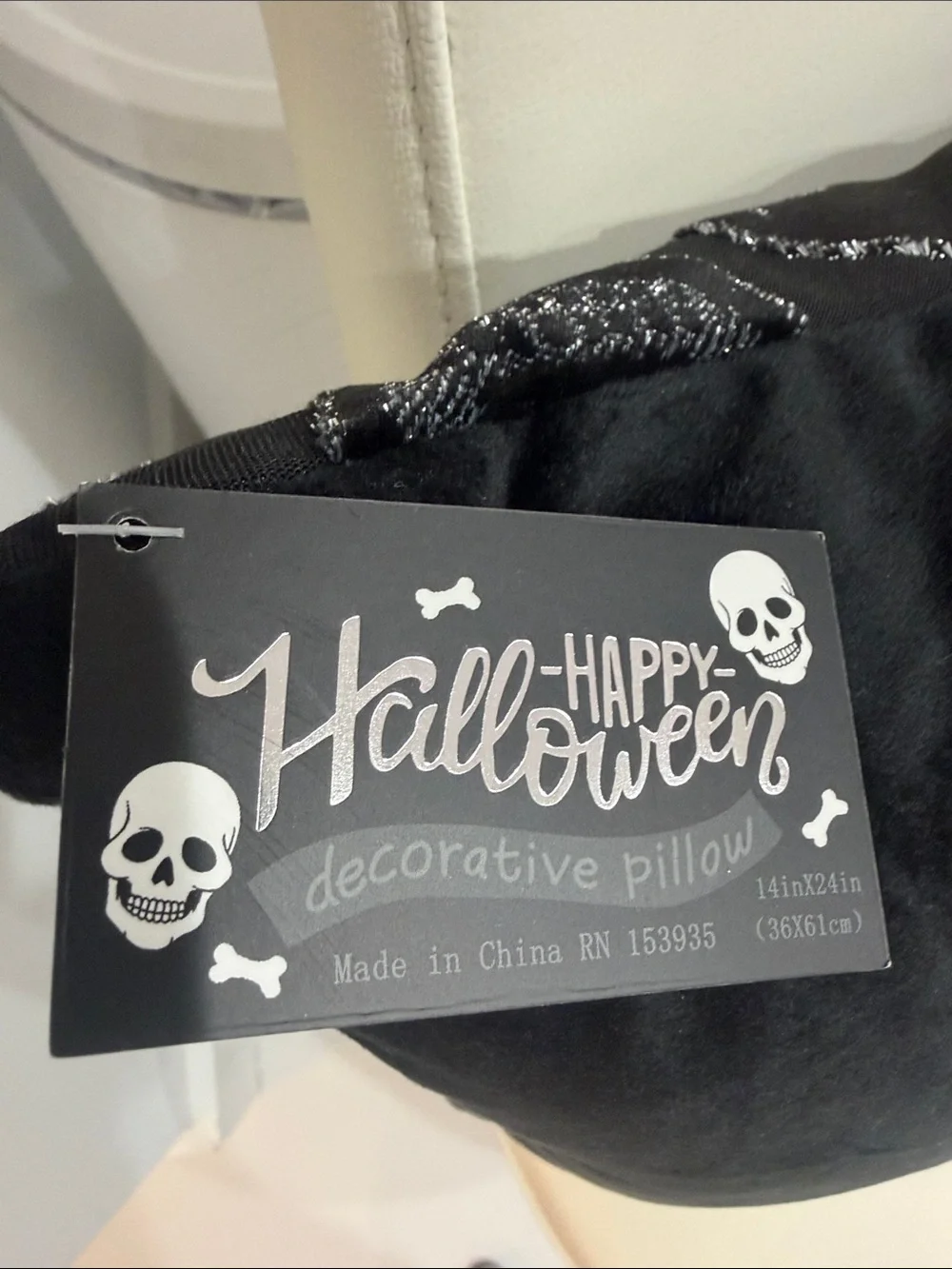 Happy Halloween Black & Sparkly & Velvet 